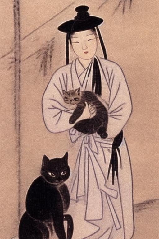 50197-2097549313-shinyunbokv3_shinyunbokv3_1918_lora-Euler a-best quality a woman holding a cat shinyunbok.png